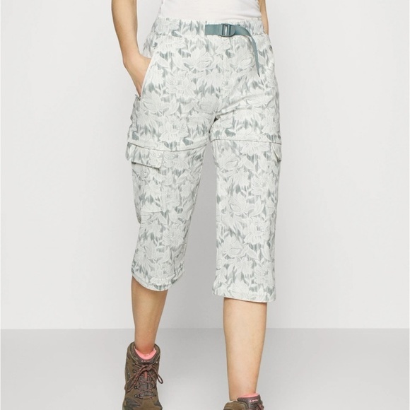 Athleta Trekkie Convertible Hike Pant Ethereal Bloom Magnolia White 22 - Picture 4 of 13